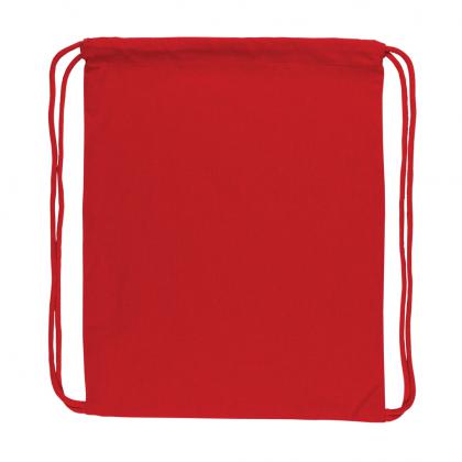 Impact AWARE™ Recycled cotton drawstring backpack 145g