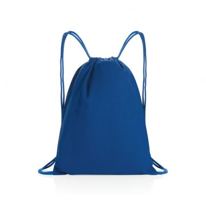 Impact AWARE™ Recycled cotton drawstring backpack 145g