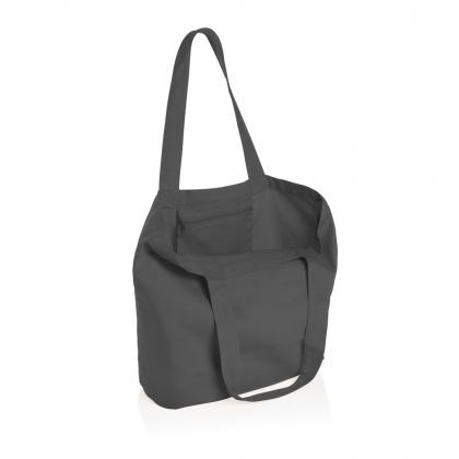 Impact Aware™ 240 gsm rcanvas shopper w/pocket undyed