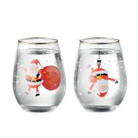 Set of 2 Christmas glasses