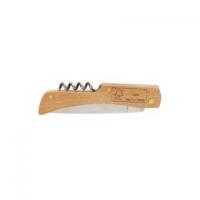 Wooden knife with bottle opener