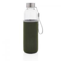 Glass bottle with neoprene sleeve