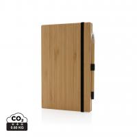 Bamboo notebook and infinity pencil set