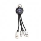 Round LED 3 in 1 Cable