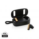 RCS recycled plastic & bamboo TWS earbuds