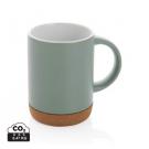 Ceramic mug with cork base