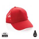 Impact AWARE™ Brushed rcotton 5 panel trucker cap 190gr