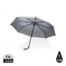 20.5" Impact AWARE™ RPET 190T Pongee bamboo mini umbrella
