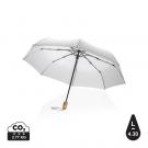21" Impact AWARE™ RPET 190T bamboo auto open/close umbrella
