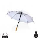 23" Impact AWARE™ RPET 190T auto open bamboo umbrella