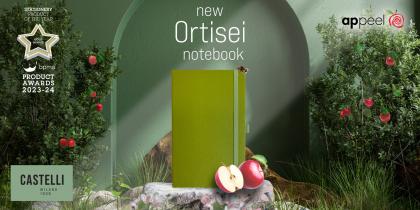 Medium Notebook Ruled Apple Paper Appeel 'Oritsei'