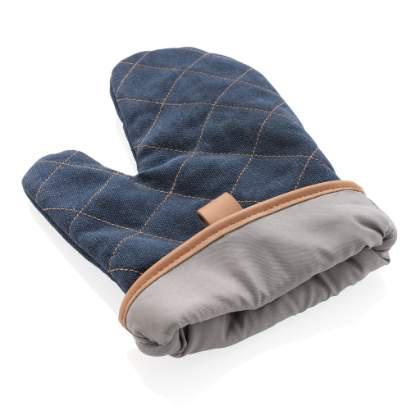 Deluxe canvas oven mitt