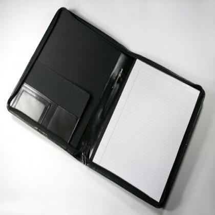 Biodegradable Leather A4 Zipped Folder