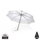 20.5" Impact AWARE™ RPET 190T Pongee bamboo mini umbrella