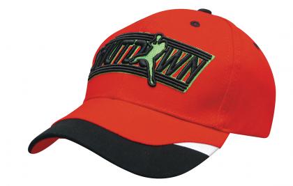 Brushed Heavy Cotton CAP with Peak inserts & Printed Trim