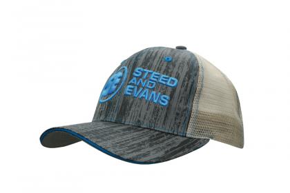 Wood Printed CAP with Mesh Back