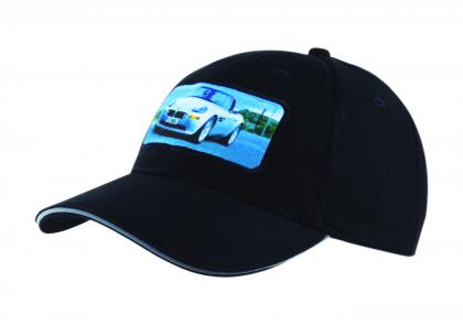 Brushed Heavy Cotton CAP with Reflective Sandwich & Strap