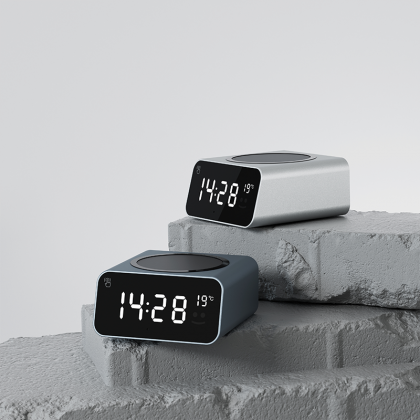 Xoopar REDDI Travel clock and wireless charger (PD) with BT