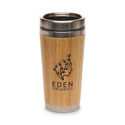 450ml Stainless Steel Bamboo Travel Tumbler