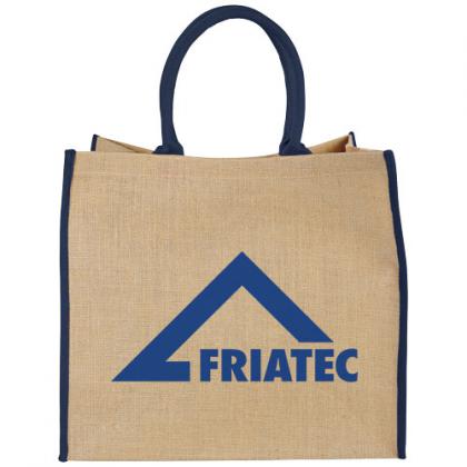 Harry coloured edge jute tote bag 25L