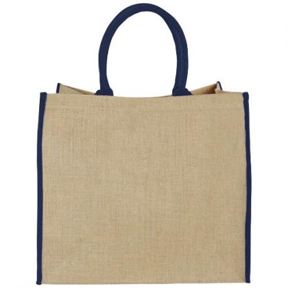 Harry coloured edge jute tote bag 25L