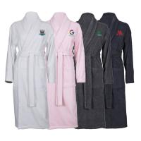 Aztex Cotton Shawl Collar Bathrobe Dressing Gown 400gsm