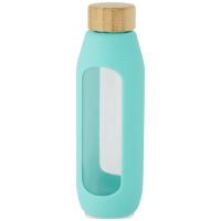 Tidan 600 ml borosilicate glass bottle with silicone grip