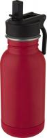 Lina 400 ml stainless steel sport bottle with straw and loop