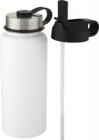 Supra 1 L copper vacuum insulated sport bottle with 2 lids