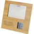 Sasa bamboo photo frame with thermometer