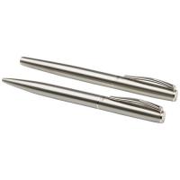 Didimis recycled stainless steel ballpoint and rollerball pen set