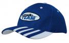 Sandwich Mesh CAP with Striping on Peak