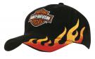 Brushed Heavy Cotton CAP with Flame Embroidery