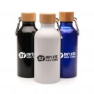 Aluminium and Bamboo Berkley 400ml Bottle