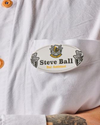 Always Recycled Essential Name Badge - Oval - Safety Pin