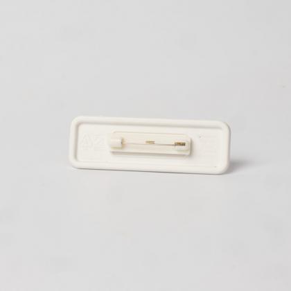Always Recycled Essential Name Badge - Slim Rectangle - Safety Pin