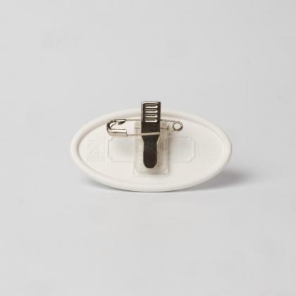 Always Recycled Essential Name Badge - Oval - Combo Clip