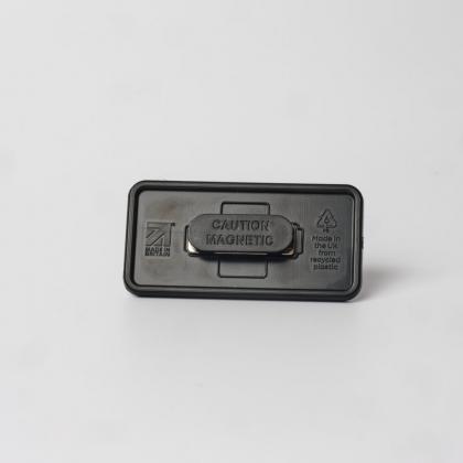 Always Recycled Chalkboard Name Badge – Rectangular Right Window - Magnet back