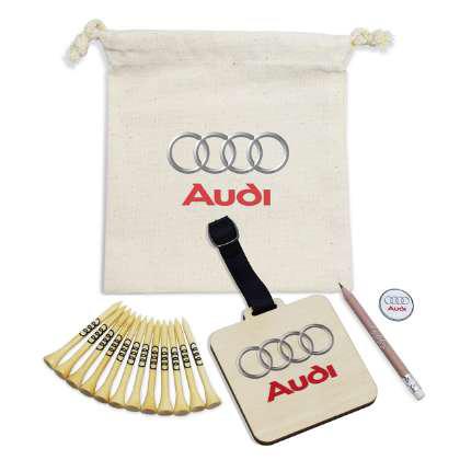 BAG TAG ORGANIC COTTON DRAWSTRING BAG SET