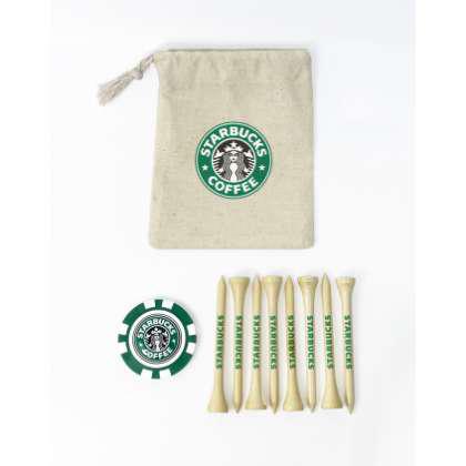 POKERCHIP MINI ORGANIC COTTON DRAWSTRING GOLF BAG SET