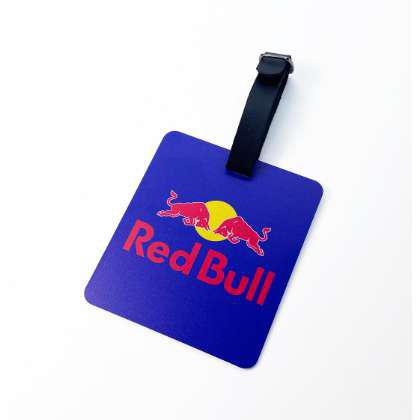 PVC WHITE RECTANGULAR GOLF BAG TAG