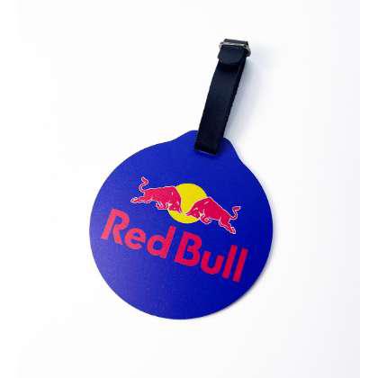 PVC WHITE ROUND GOLF BAG TAG