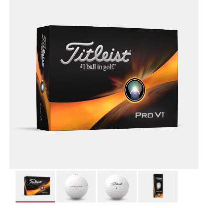 TITLEIST PRO V1 PRINTED GOLF BALLS