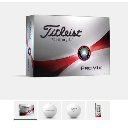 TITLEIST PRO V1X PRINTED GOLF BALLS
