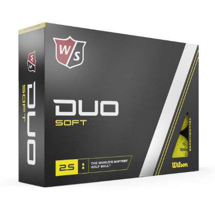WILSON DUO SOFT COLOURED PRINTED GOLF BALLS