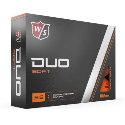WILSON DUO SOFT COLOURED PRINTED GOLF BALLS