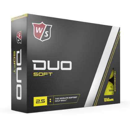 WILSON DUO SOFT COLOURED PRINTED GOLF BALLS