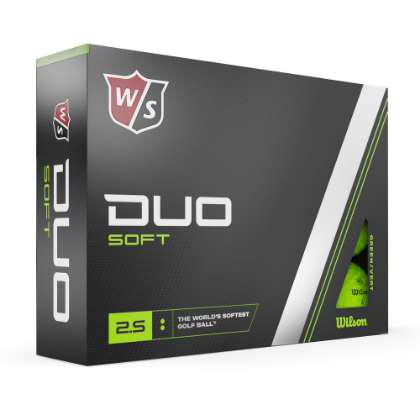 WILSON DUO SOFT COLOURED PRINTED GOLF BALLS