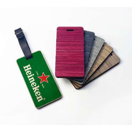 WOODEN PLY LUGGAGE TAG - DESIGN 2
