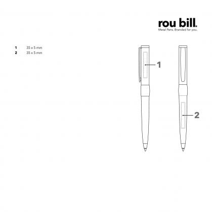 Rou bill® Image Black Line twist Ball Pen